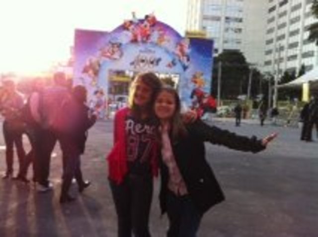 Eu e a minha prima no Disney on ice