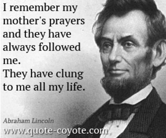 Lincoln's mother dies