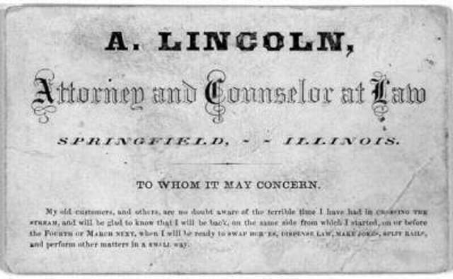 Lincoln receives his liscence to practice law