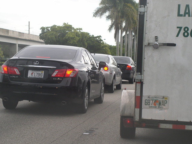 First time stuck in traffic