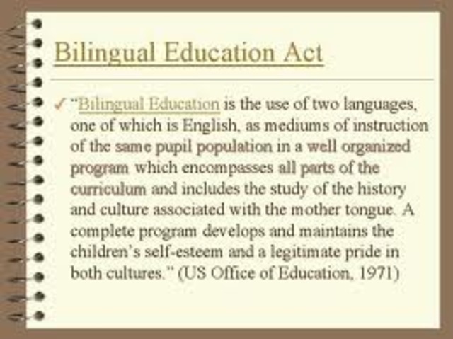 Bilingual Education Act