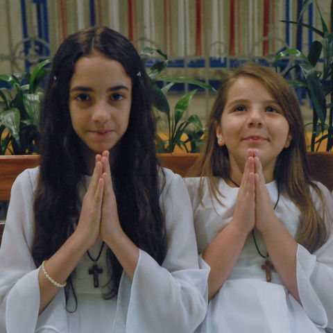 Primeira comunhão (Clara e Dimitria)