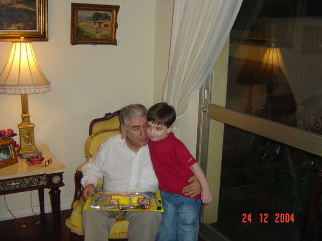 Natal com meu avô- Gustavo
