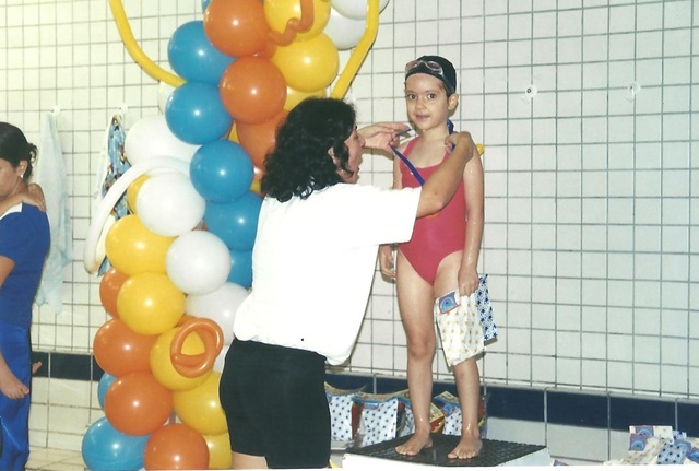 Primeiro lugar em natação