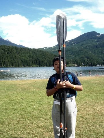 First kayaking in Canada