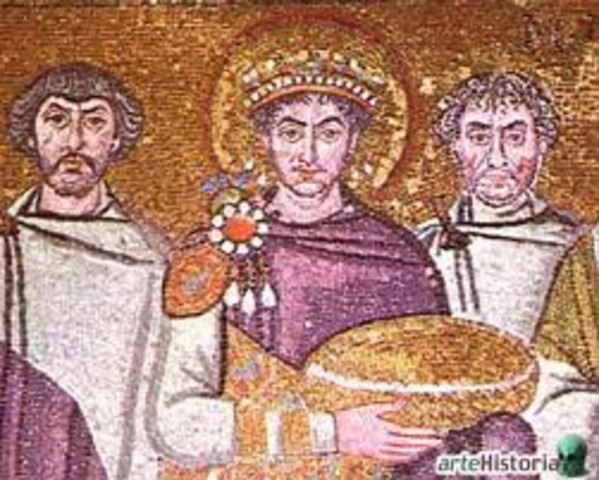 Justinian I is Crowned Emperor.