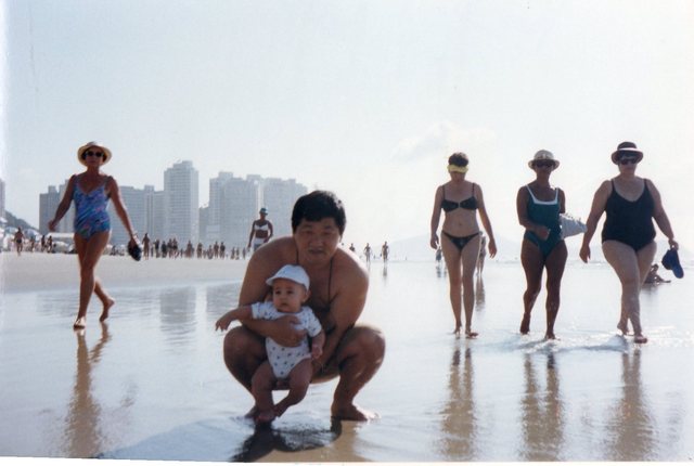 Primeira vez no mar.