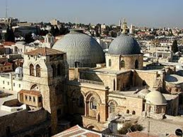 The Holy Sepulcher Church was built