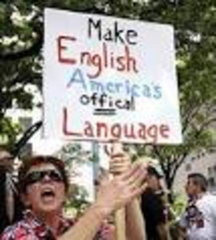 Declared the teaching of English