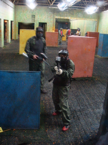 primeira vez no paintball
