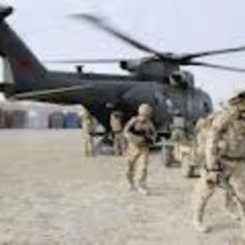 As tropas do Reino Unido