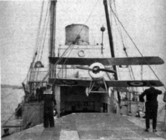 First flight from an aircraft carrier