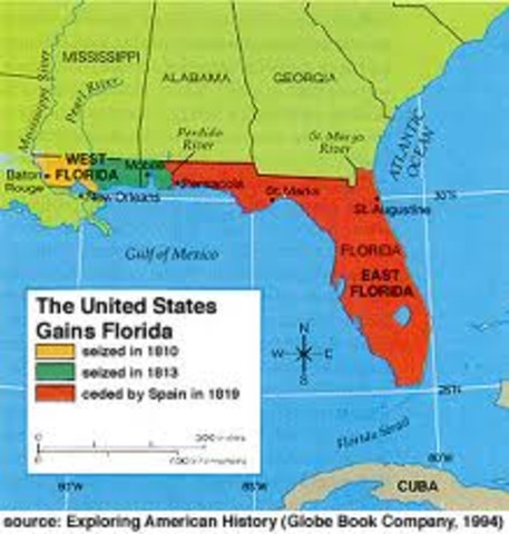 Spain Cedes Florida to US