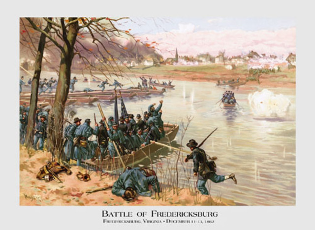 Attempting to cross the Rappahannock River