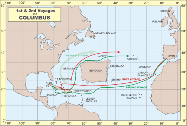 Columbus 2nd journey starts