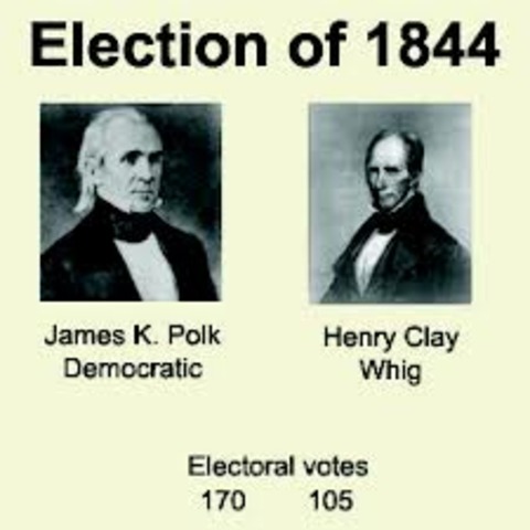 Polk Beats Clay in "Manifest Destiny" Election