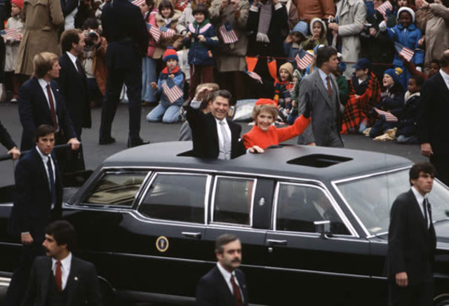 Ronald Reagan is inaugurated as U.S. President