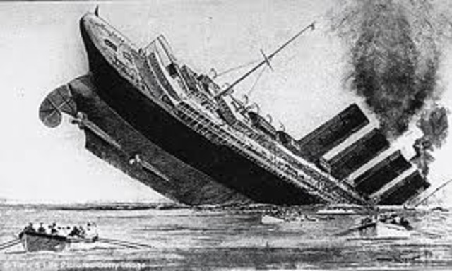 Germans Sink the Lusitania