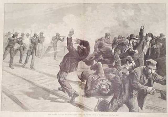 Railroad workers protest