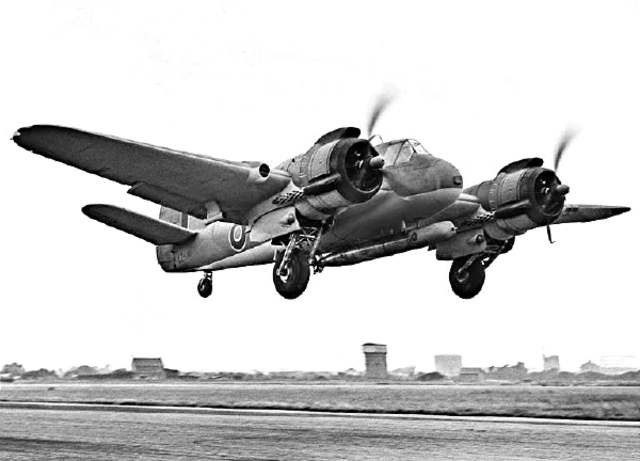 First flight of the Bristol Beaufighter