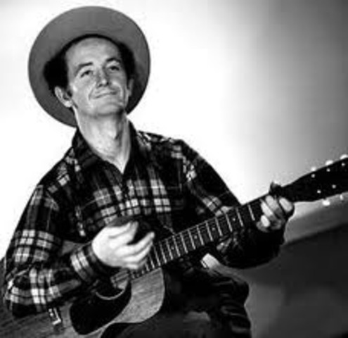 Woody Guthrie a great song writer died.
