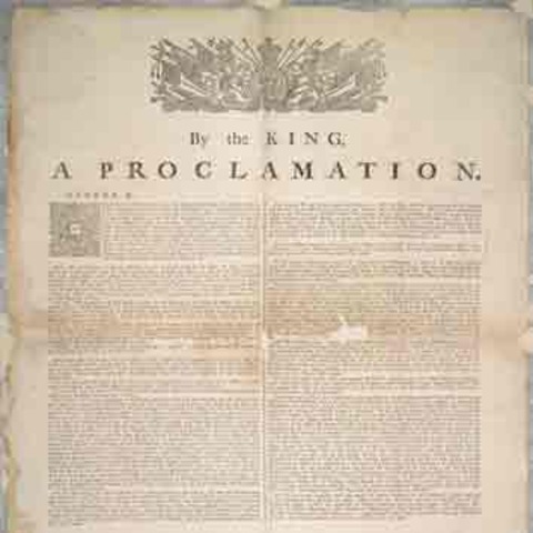 The Proclaimation of 1763