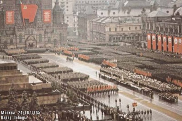 "The pople were saying "The Red Army is advancing with giant strides... Hitler will not be able to harm us, even if he wants to...  " " (The people 8).