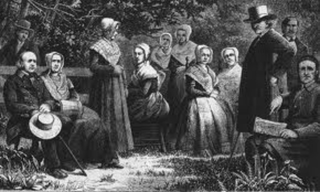 Elder Joseph Meacham and Mother Lucy wright scatter groups.