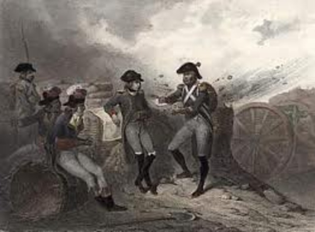 Napoleon  Drives forces out of Toulon