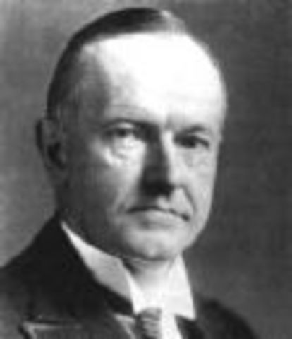 Coolidge supports prohibition