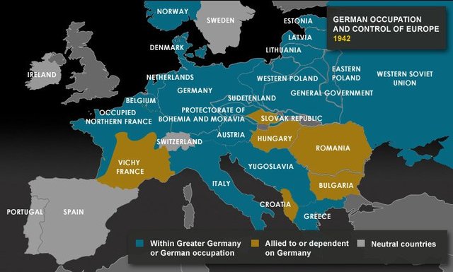Nazi Occupation of Europe 1942