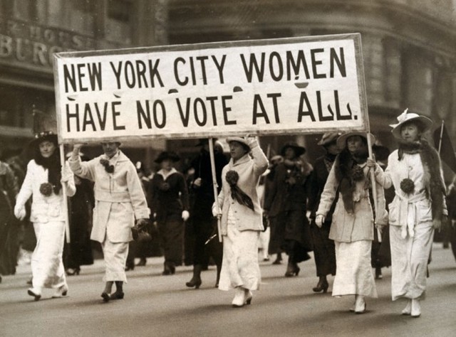 American women started to want to vote at the Seneca Falls Convention in NY