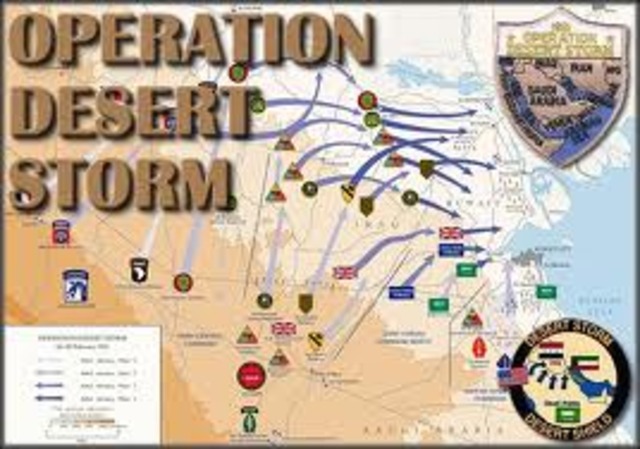 Troops Take Part In Operation Desert Storm