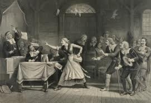 Sarah Cloyce, after defending her sister, Rebecca Nurse, is accused of witchcraft.