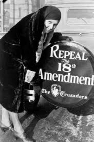 The 18th Amendment was added to the Consitution