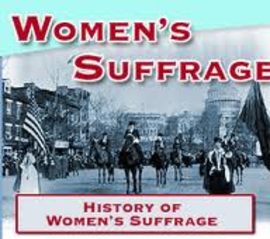 The 1st meeting for Womans Sufferage