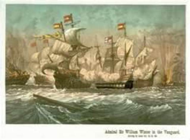 France is Attacked by a Spanish fleet