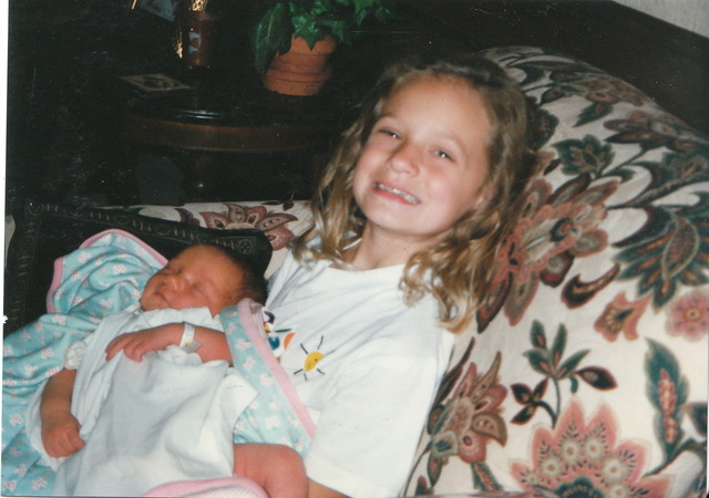 My sister Ansley was born!