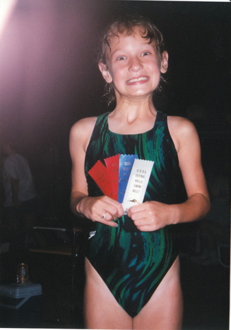 My first swim meet! I didn't do too bad!