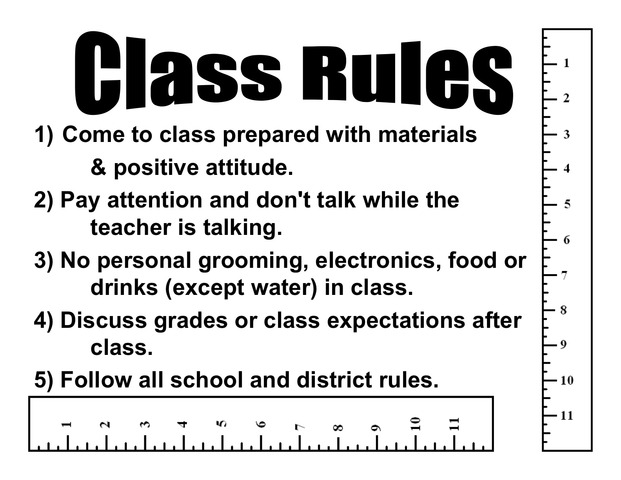 Establish Classroom Rules