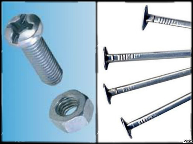 Reforzar Con tornillos y tuercas, y si es necesario la puntilla