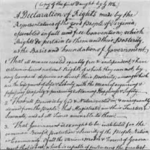 Declaration of rights draft