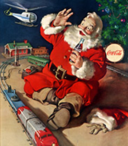 pere noel est concu par coca cola