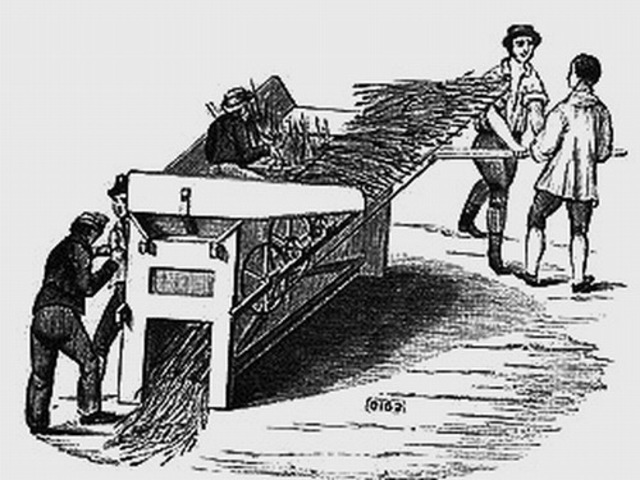 threshing machine invented by Andrew Meikle