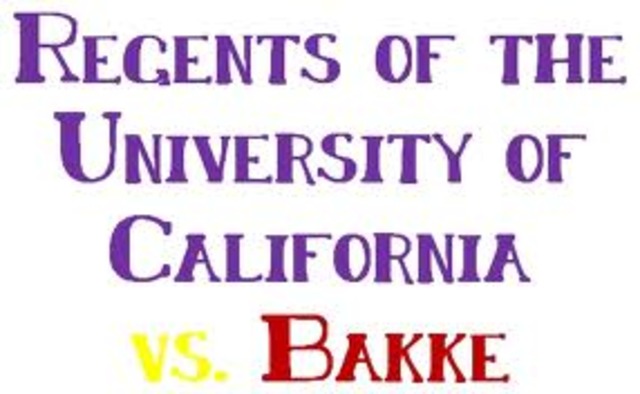 Regents of the University of California vs. Bakke