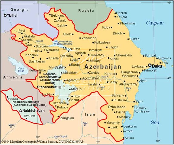 The division of Azerbaijan