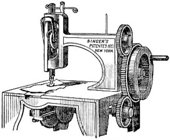 sewing machine invented by Barthelemy Thimonnier