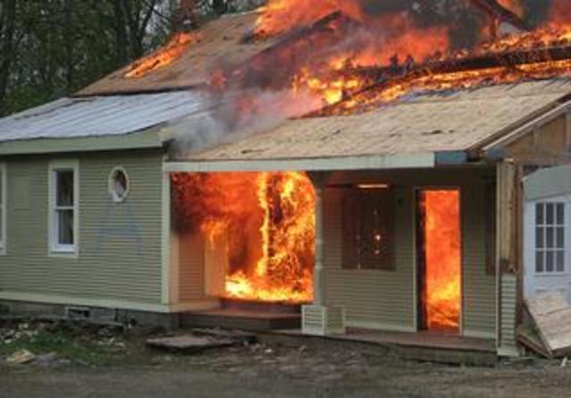 Ms.Maudies house burning down