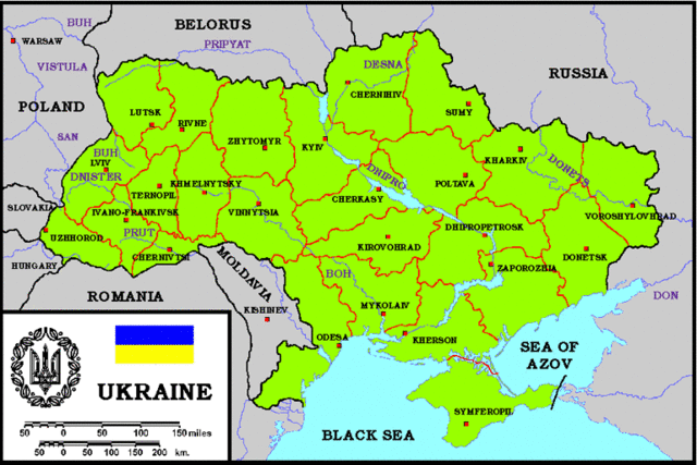 Ukrainian territories divided
