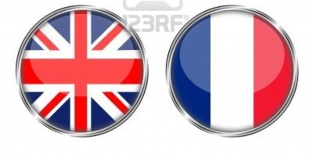 New areas for France and Great Britain